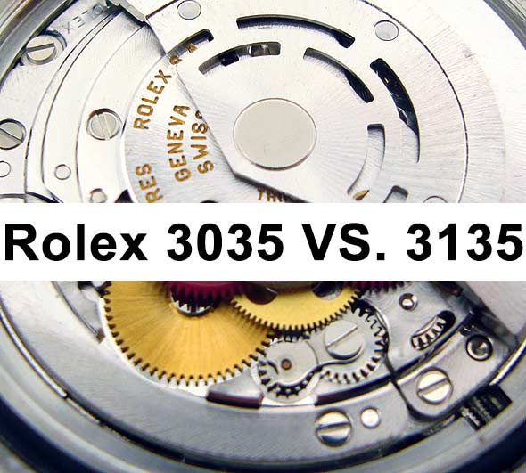 Rolex Caliber 3035 vs 3135 Differences
