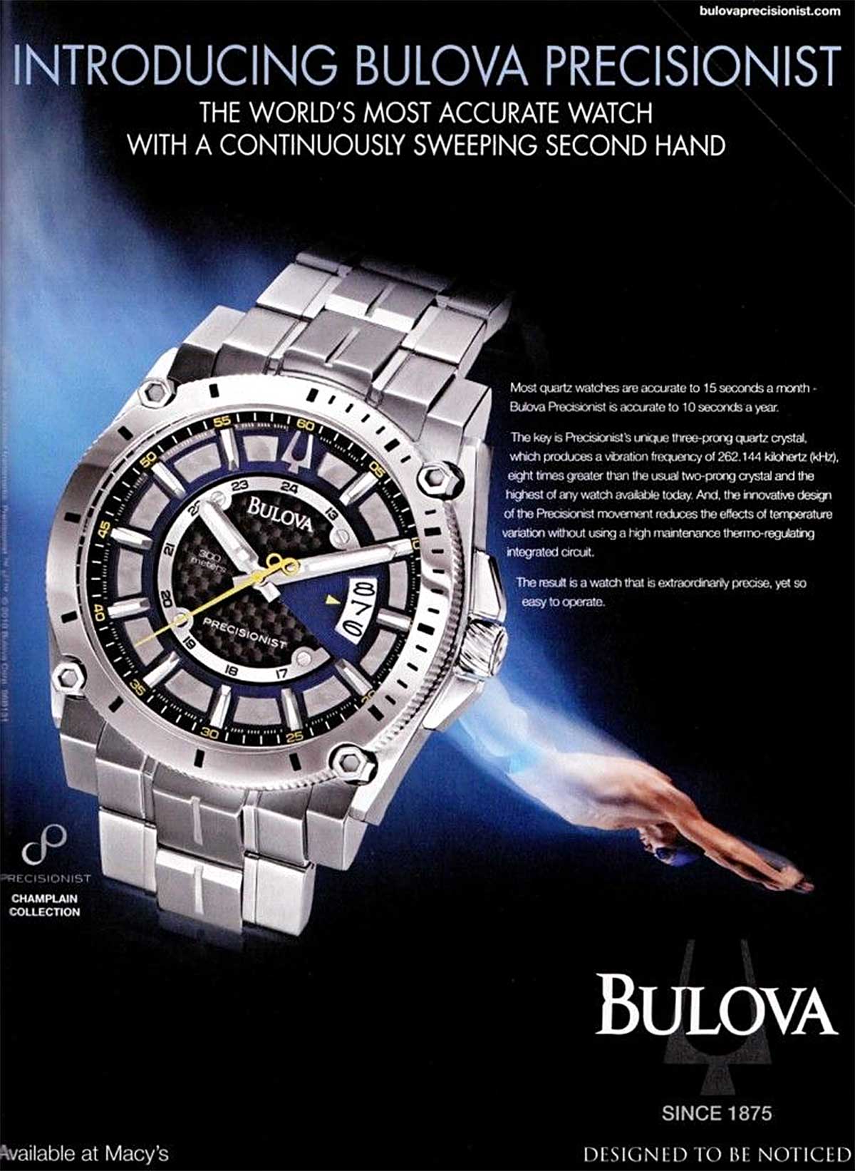 Bulova Precisionist Advertisement P102