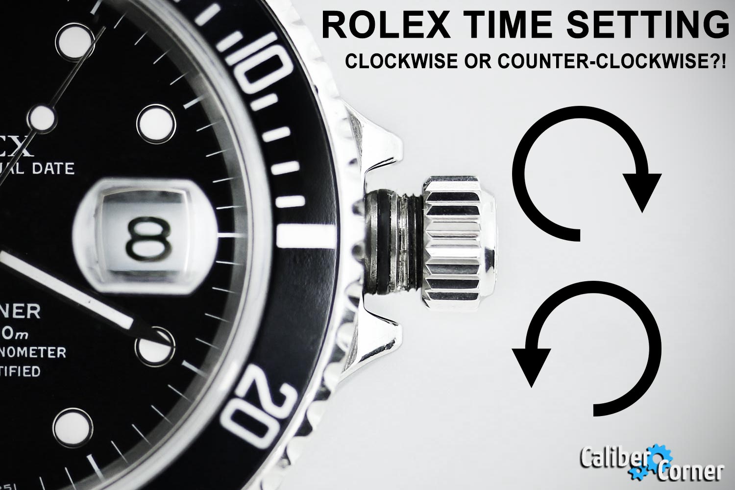 Rolex Watch Time Setting Crown Direction
