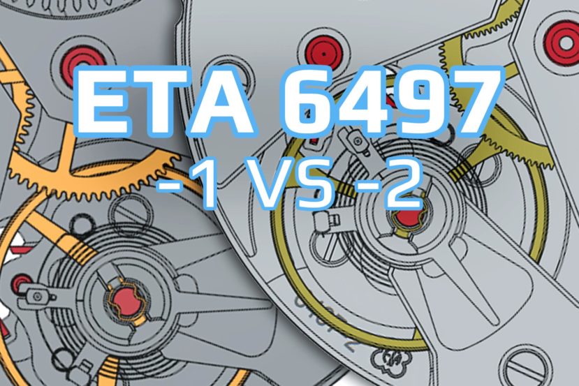 Eta Unitas 6497 1 2 Comparison Caliber Spec