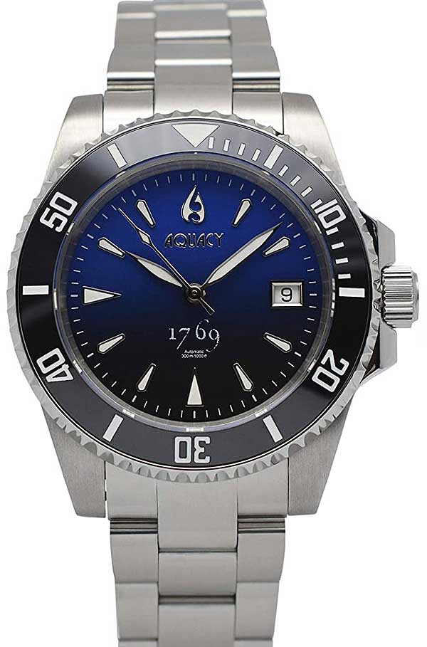Aquacy 1769 Dive Watch Blue 9015