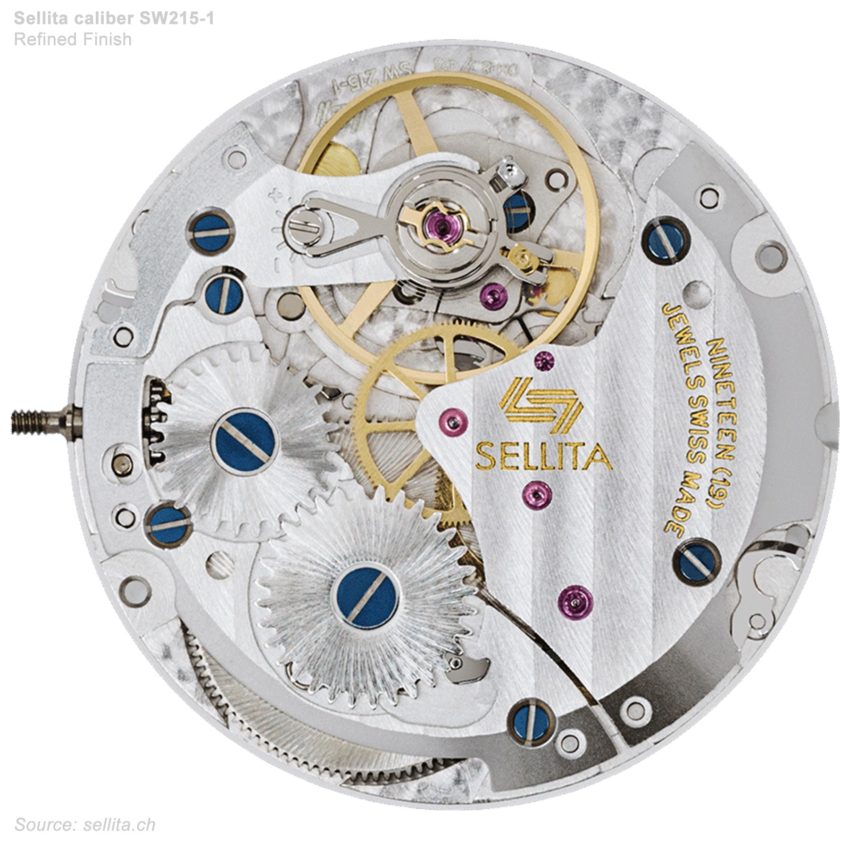 SELLITA SW215 Manual Wind Watch Movement – Compatible With ETA 2804 – Swiss Made