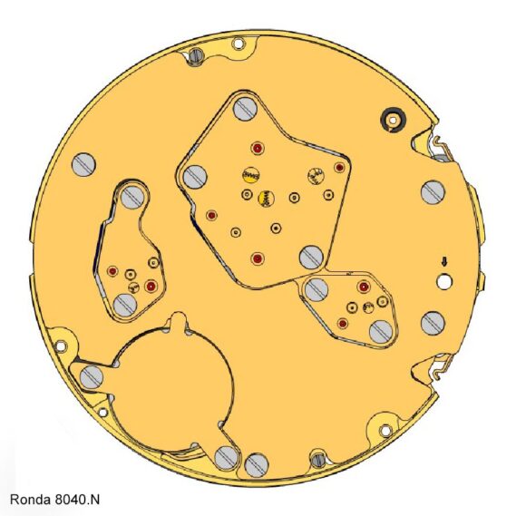 Ronda Caliber 8040.N Watch Movement
