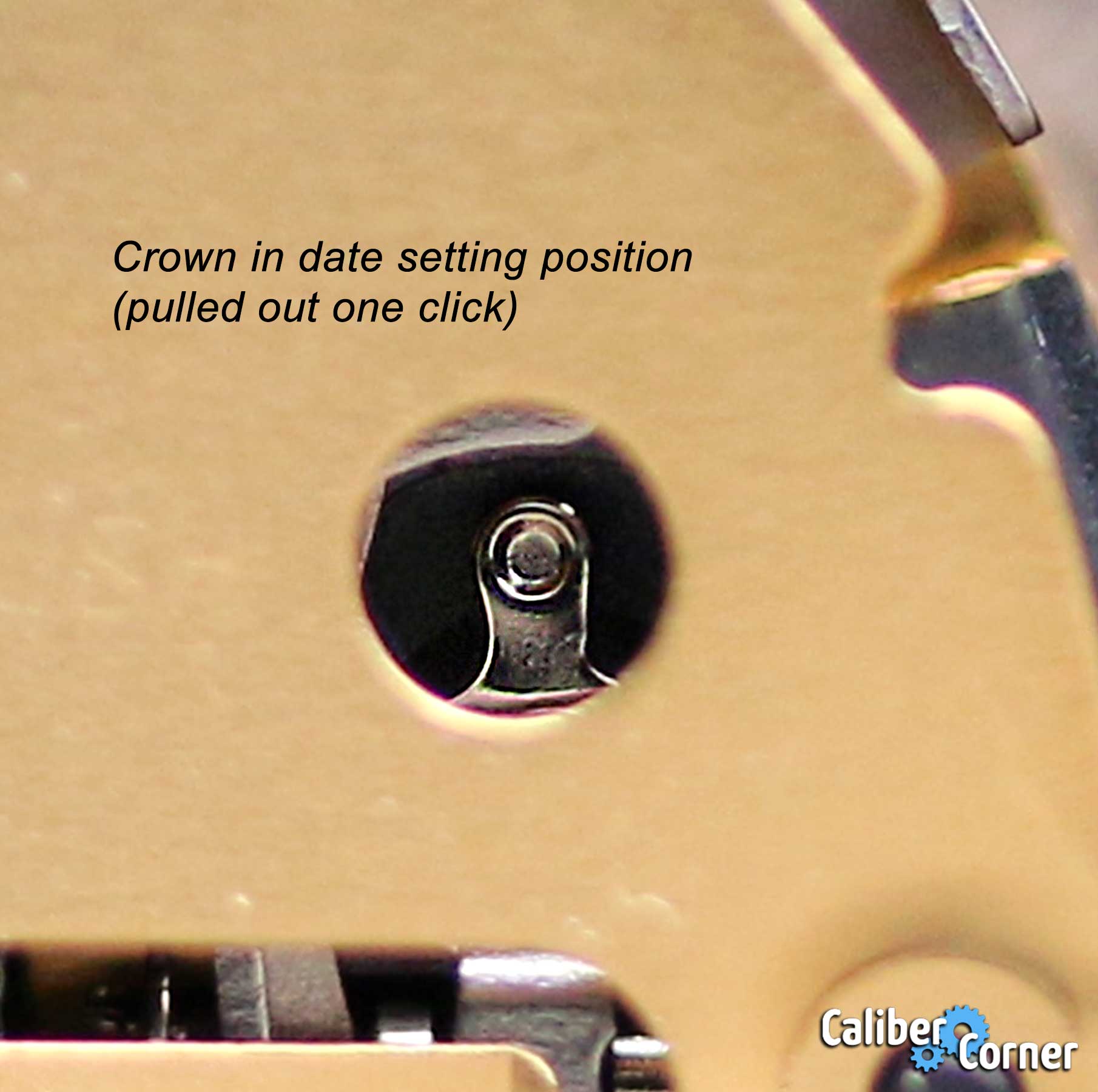 Isa Caliber 9232 Stem Crown Removal Position 1