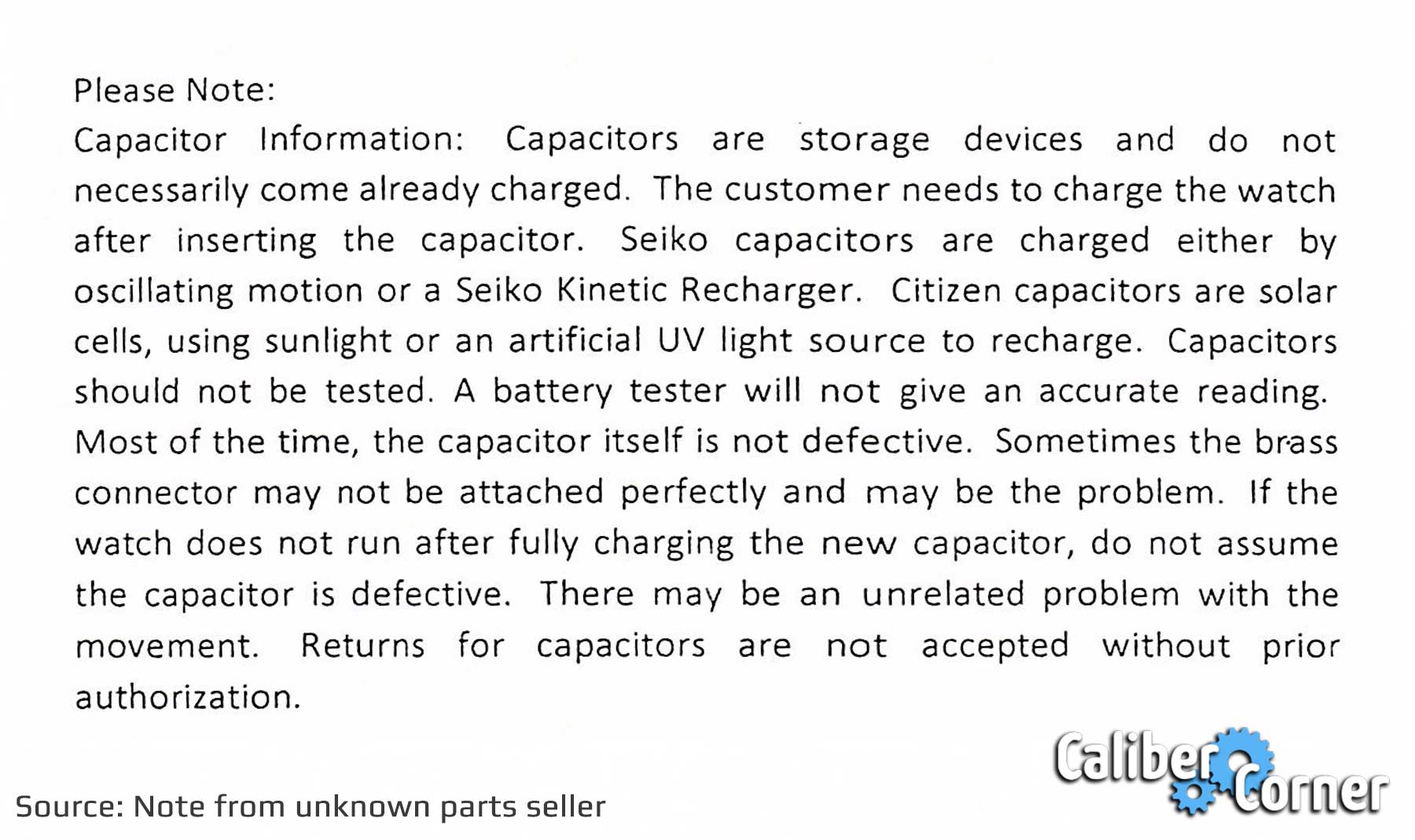 Watch Capacitors Note