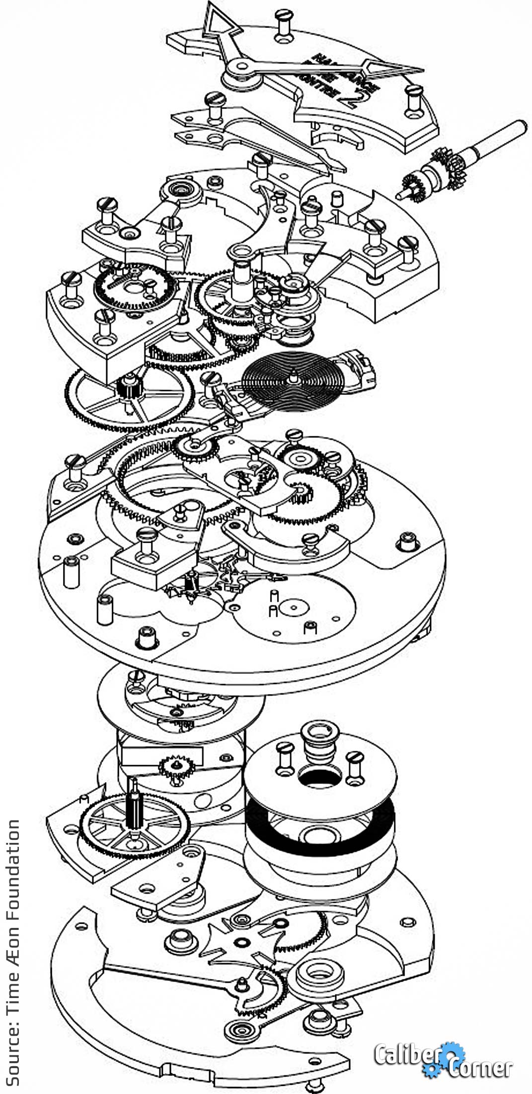Time Aeon Naissance Dune Montre 2 Exploded View