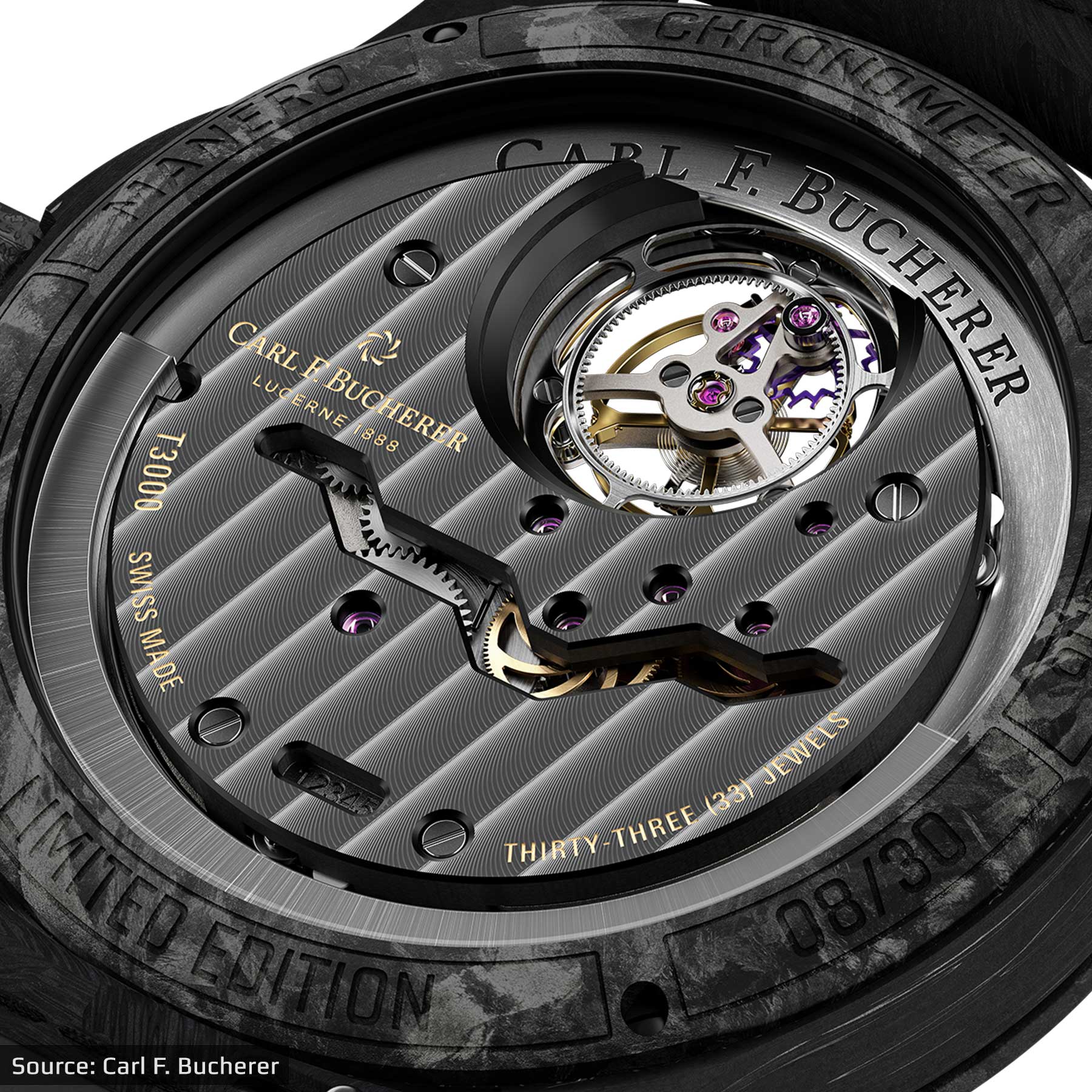 Carl F. Bucherer Caliber CFB T3000 Watch Movement