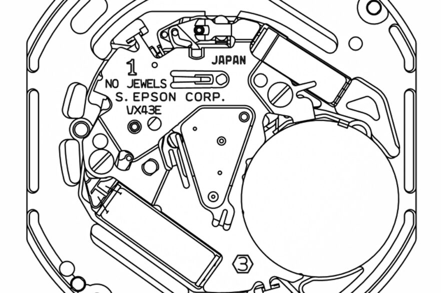 Seiko Epson Caliber Vx43 Vx43e Drawing