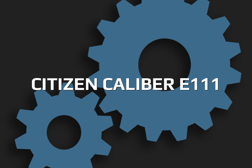 Citizen Caliber E111