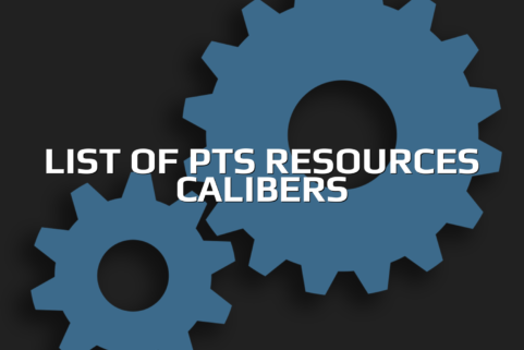 List of PTS Resources Calibers
