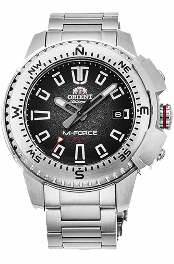 Orient M Force Steel Black Ra Ac0n01b10b F6727