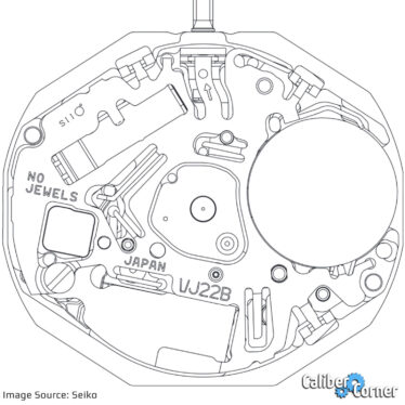 Seiko Caliber 6n22 Drawing