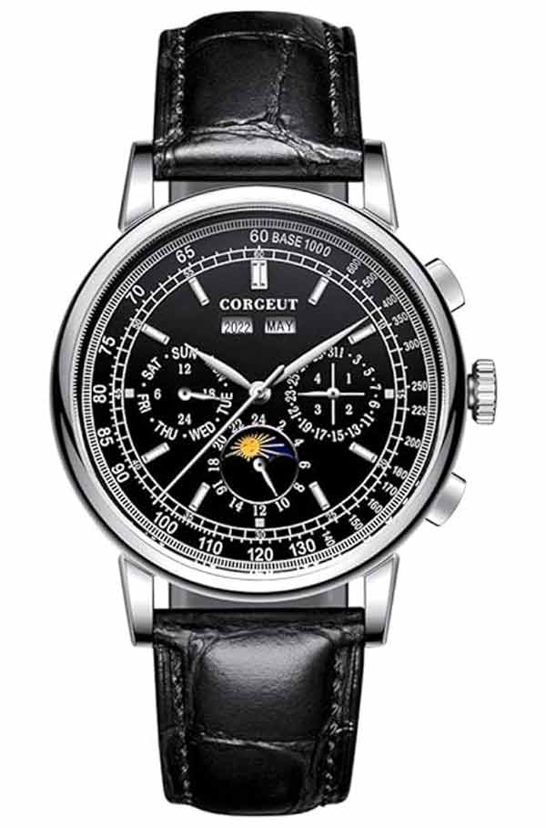 Corgeut Courborne Moonphase Ty2872 St1655 St16s5 Calburn Black