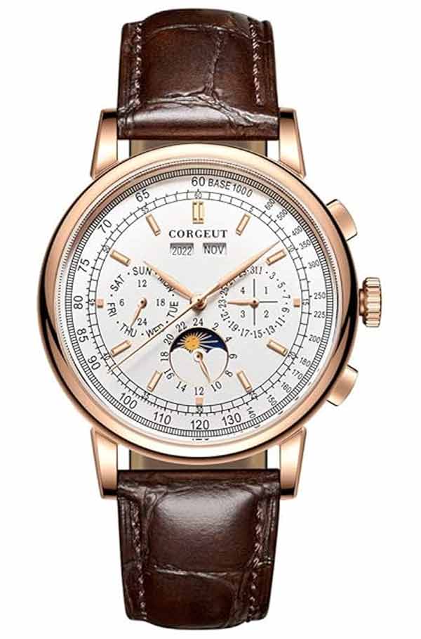 Corgeut Courborne Moonphase Ty2872 St1655 St16s5 Gold Silver