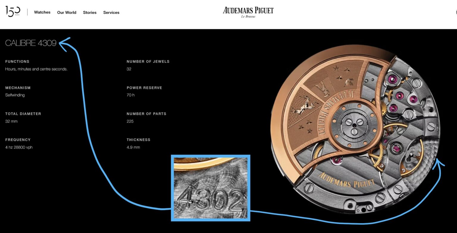4302 Audemars Piguet Caliber 4302 Watch Movement